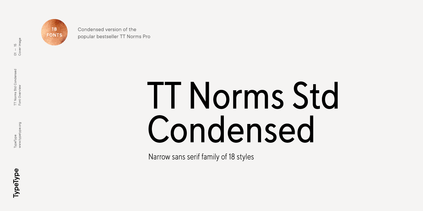 フォント TT Norms Std Condensed